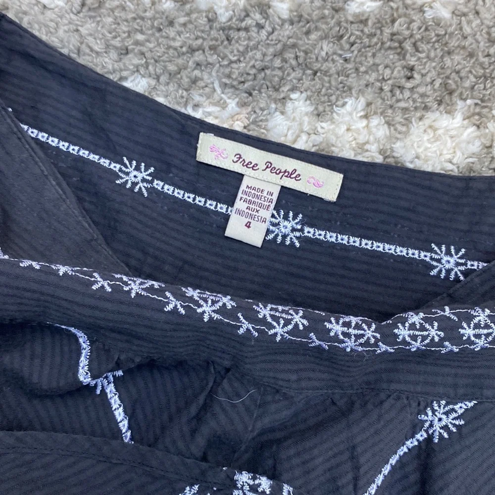 Free People Skater Skirt size 4 Black and White